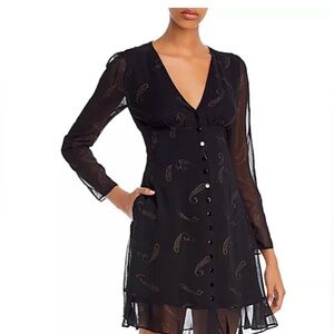 The Kooples Flying Paisley Mini Dress